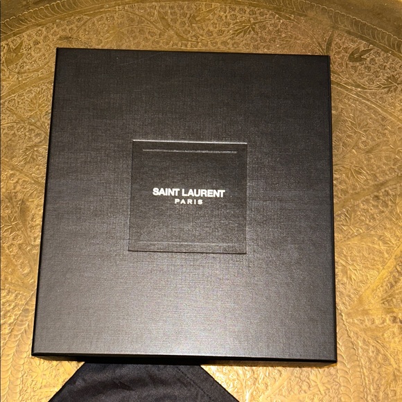 Authentic Saint Laurent YSL Black Patent Leather Tribute Heels Stiletto Pumps - Picture 12 of 16